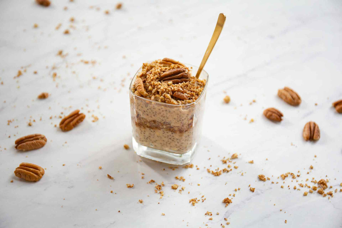 Pecan Coffee Cake Overnight Oats