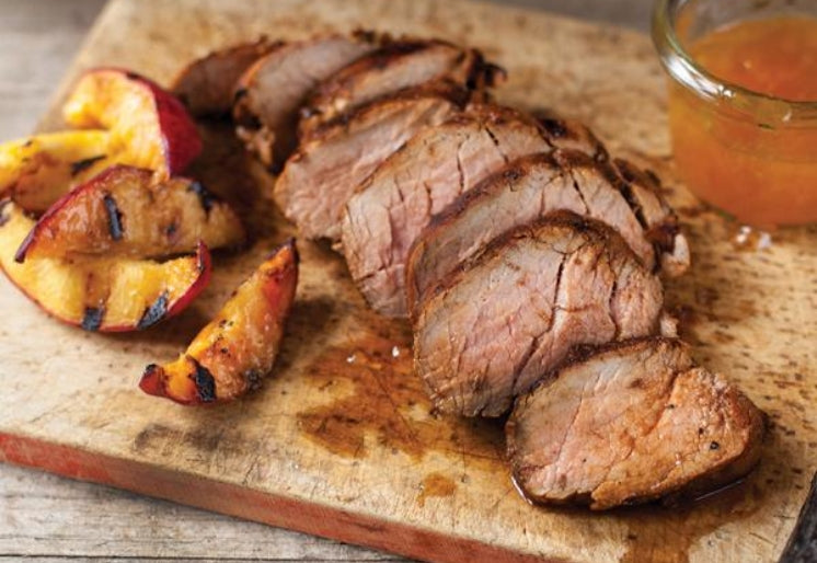 Peach Glazed Pork Tenderloin Peach Recipes Lane Southern Orchards