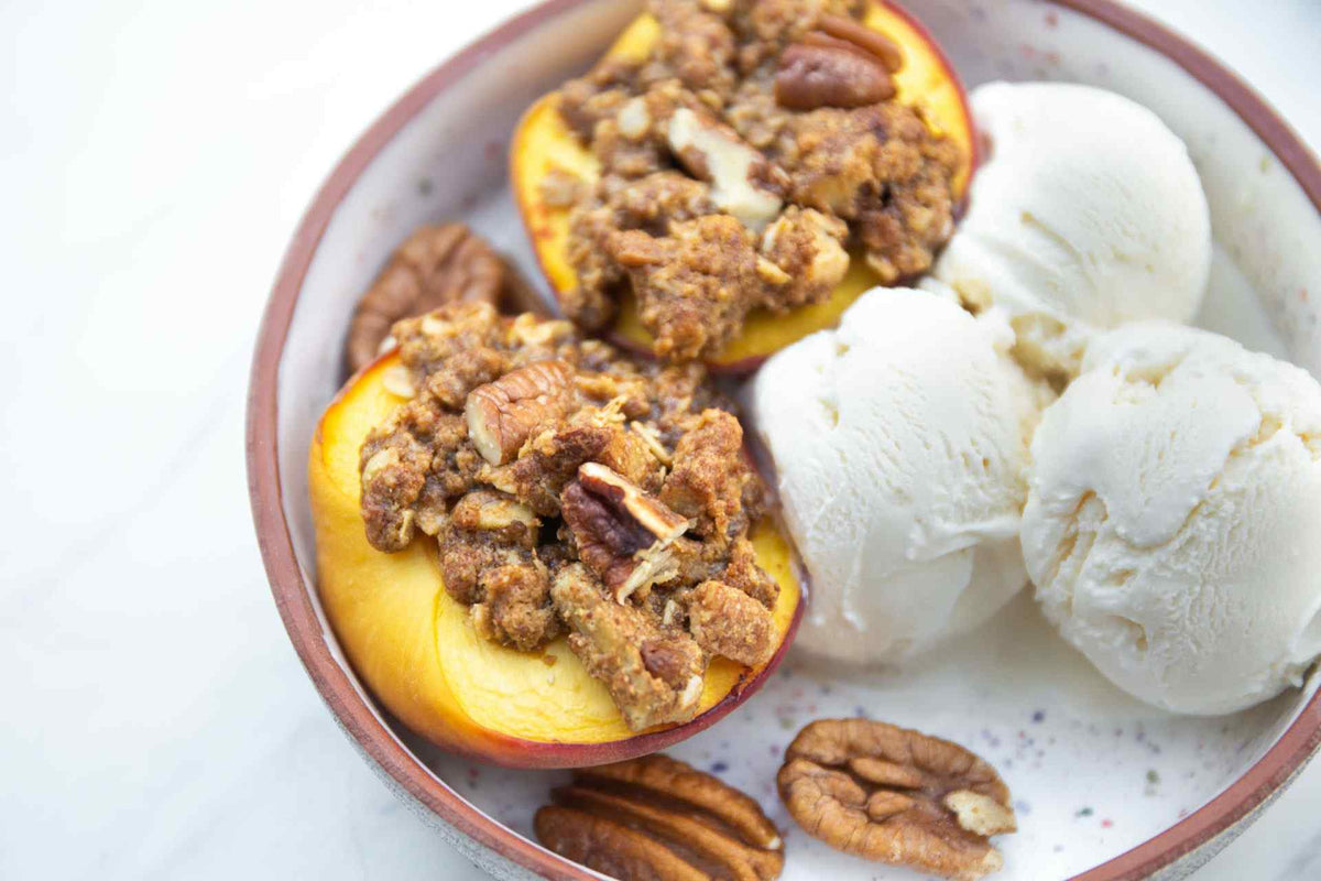 Pecan Peach Crumble