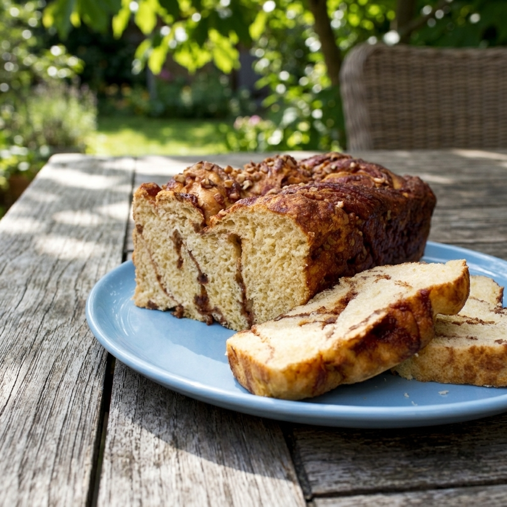 Cinnamon Pecan Bread - Warm Cinnamon. Crunchy Pecans. Simply Southern