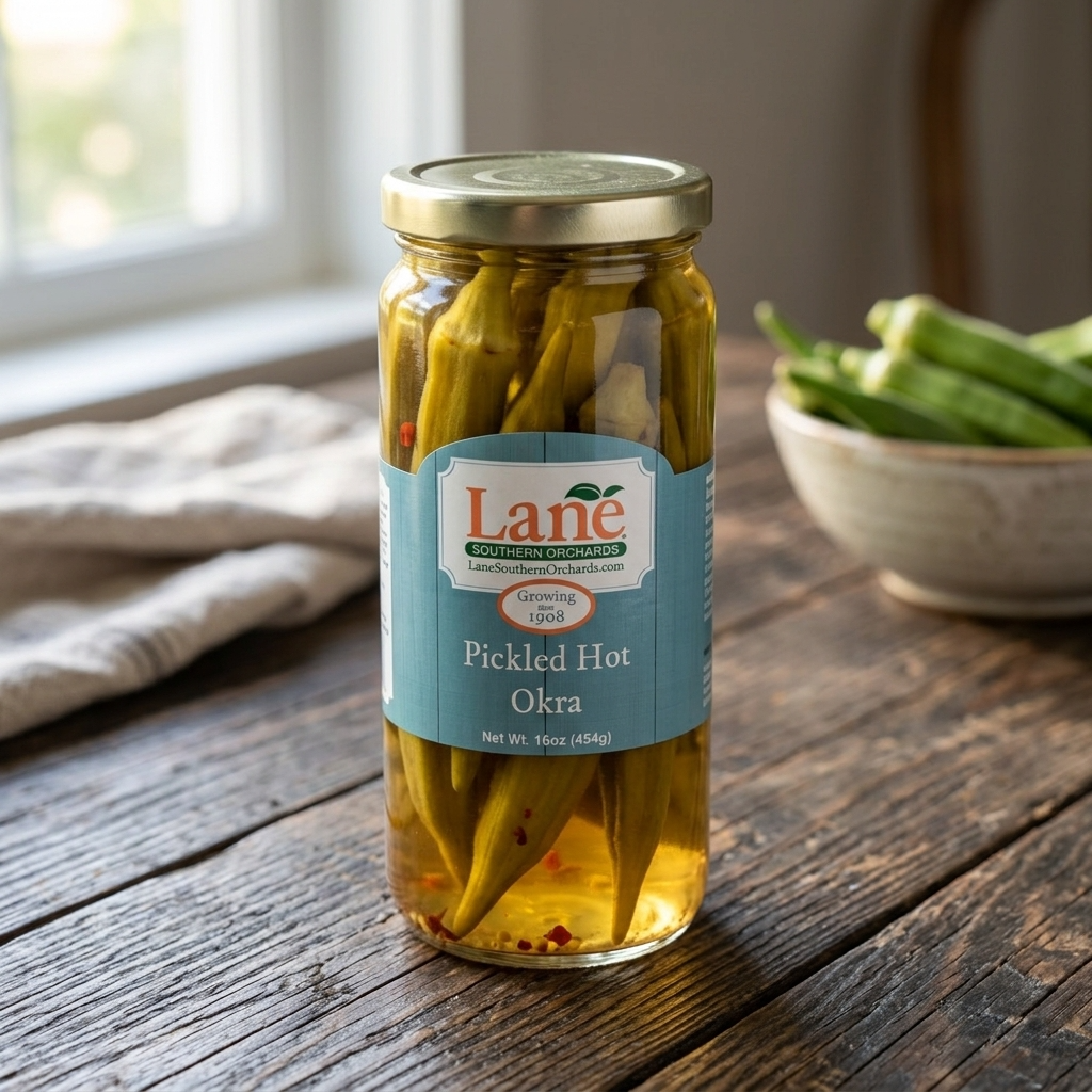 Pickled Hot Okra