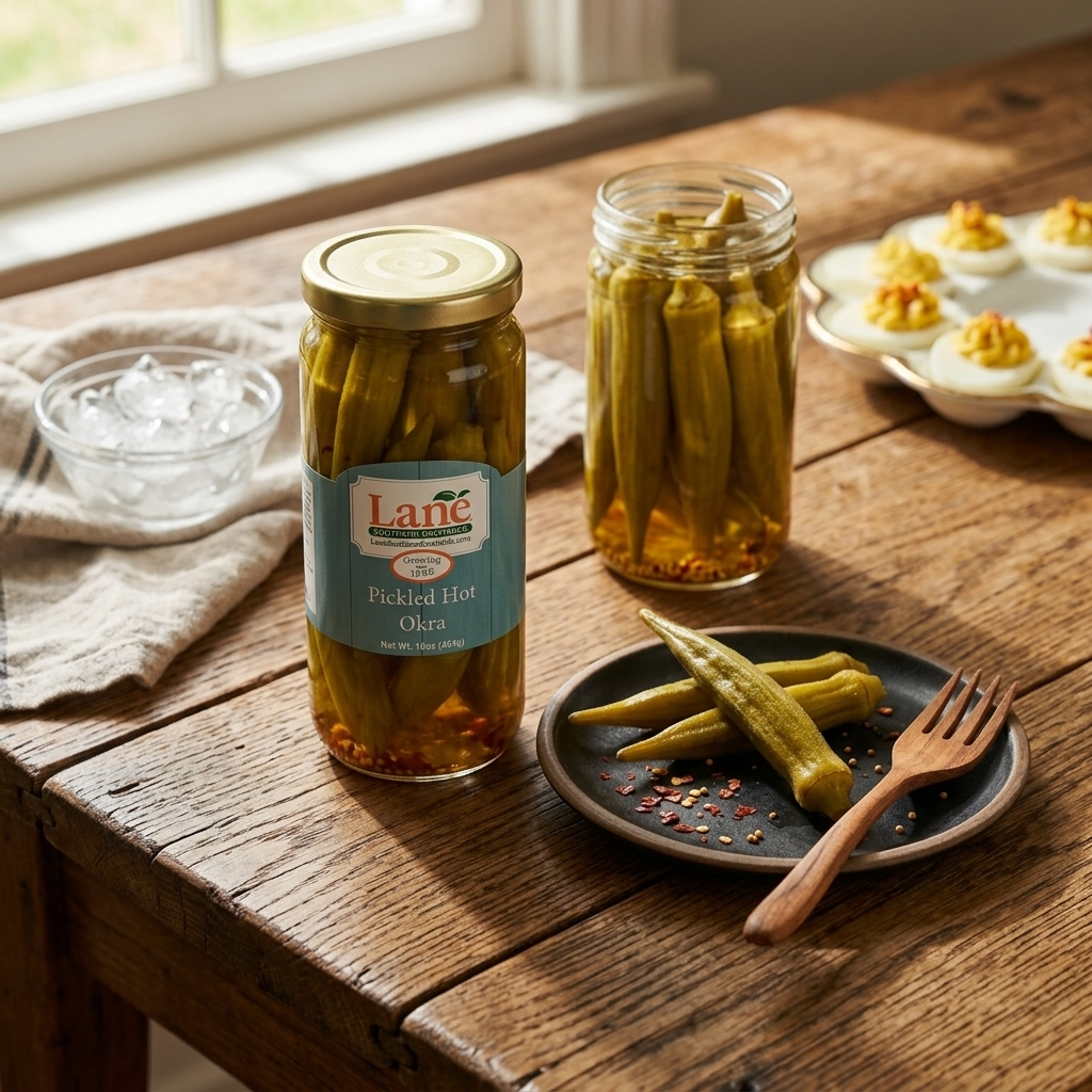 Pickled Hot Okra